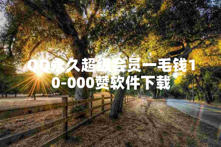 QQ永久超级会员一毛钱10-000赞软件下载