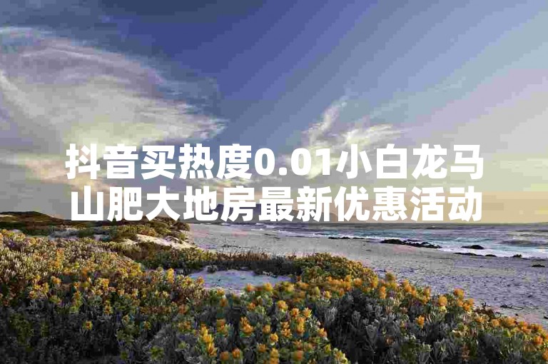 抖音买热度0.01小白龙马山肥大地房最新优惠活动
