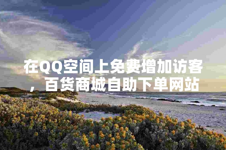 在QQ空间上免费增加访客，百货商城自助下单网站助力流量