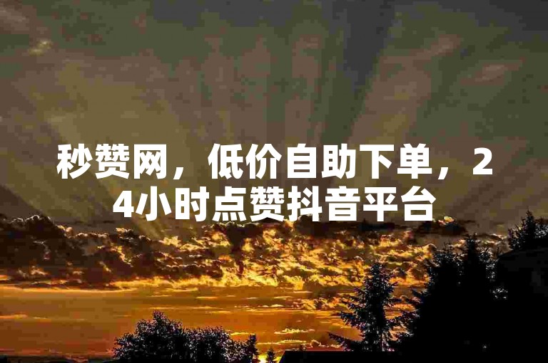 秒赞网，低价自助下单，24小时点赞抖音平台