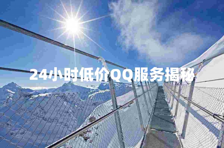 24小时低价QQ服务揭秘