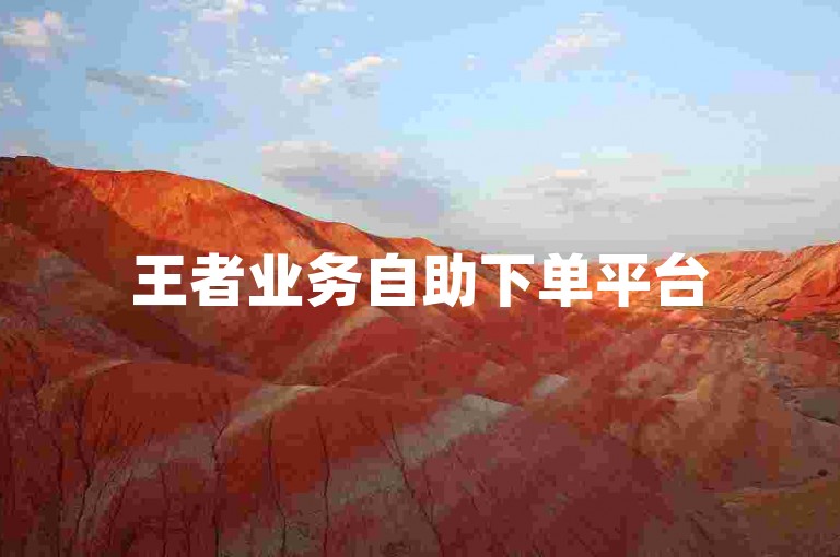 王者业务自助下单平台