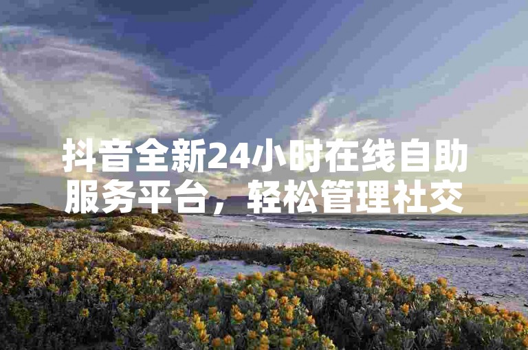 抖音全新24小时在线自助服务平台，轻松管理社交媒体营销活动