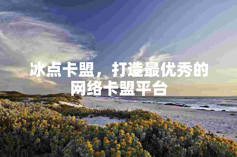 冰点卡盟，打造最优秀的网络卡盟平台