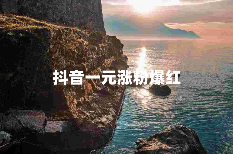 抖音一元涨粉爆红