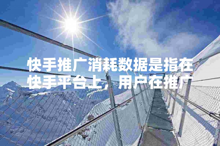 快手推广消耗数据是指在快手平台上，用户在推广活动中的互动情况，如点赞、评论、分享等。这些数据用于评估推广效果，帮助商家优化广告投放和提升转化率。