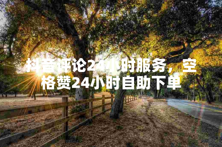 抖音评论24小时服务，空格赞24小时自助下单