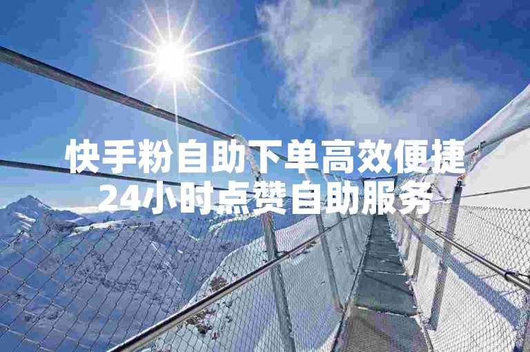 快手粉自助下单高效便捷24小时点赞自助服务