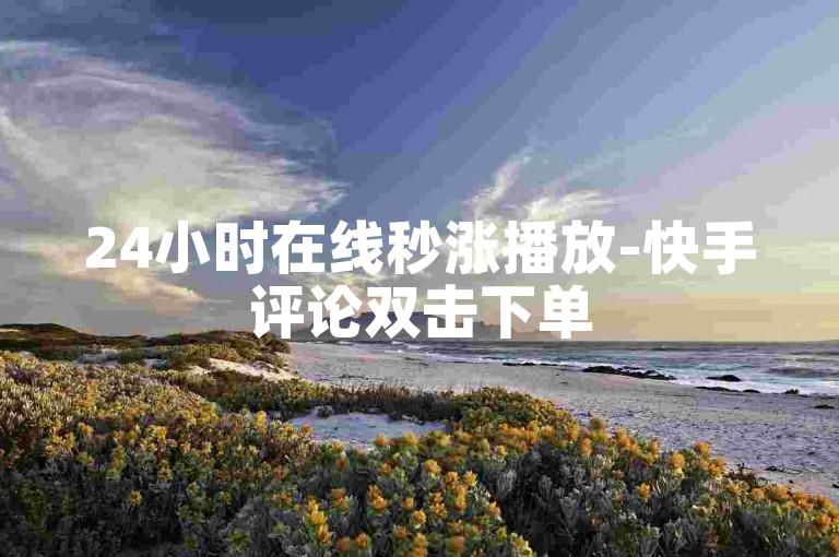 24小时在线秒涨播放-快手评论双击下单