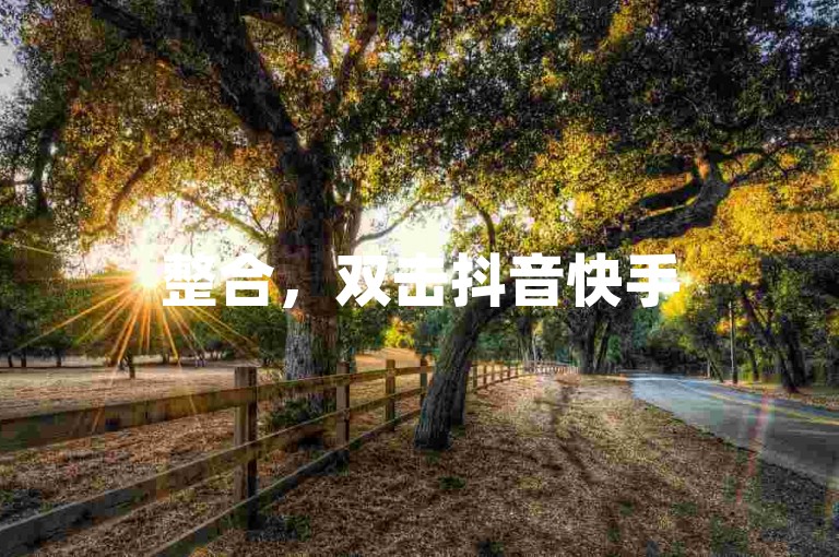 整合，双击抖音快手