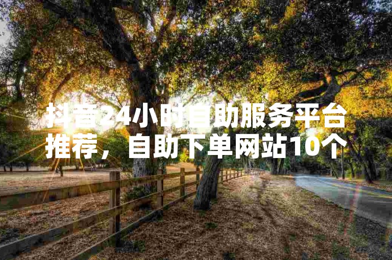 抖音24小时自助服务平台推荐，自助下单网站10个赞