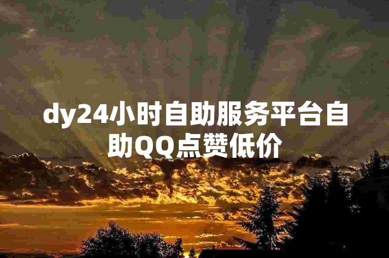 dy24小时自助服务平台自助QQ点赞低价