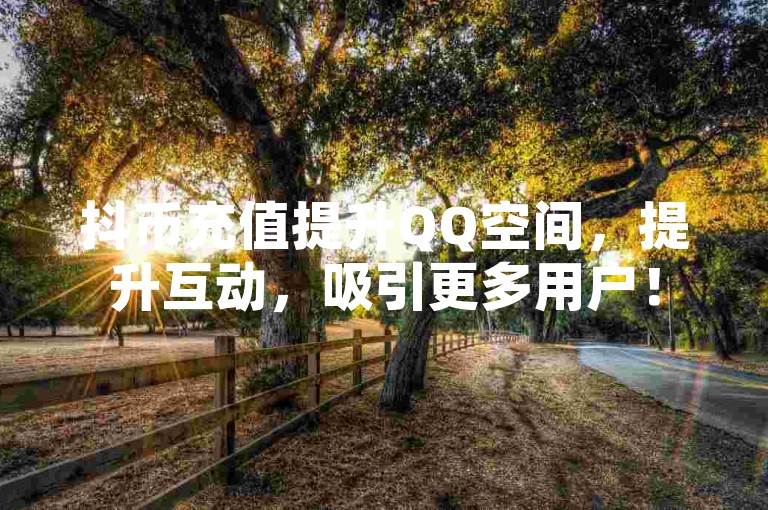 抖币充值提升QQ空间，提升互动，吸引更多用户！