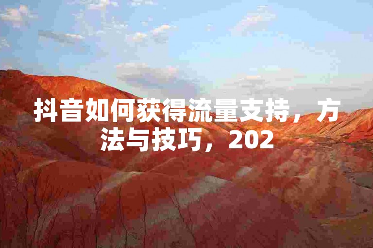 抖音如何获得流量支持，方法与技巧，2025年必学