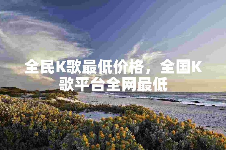 全民K歌最低价格，全国K歌平台全网最低