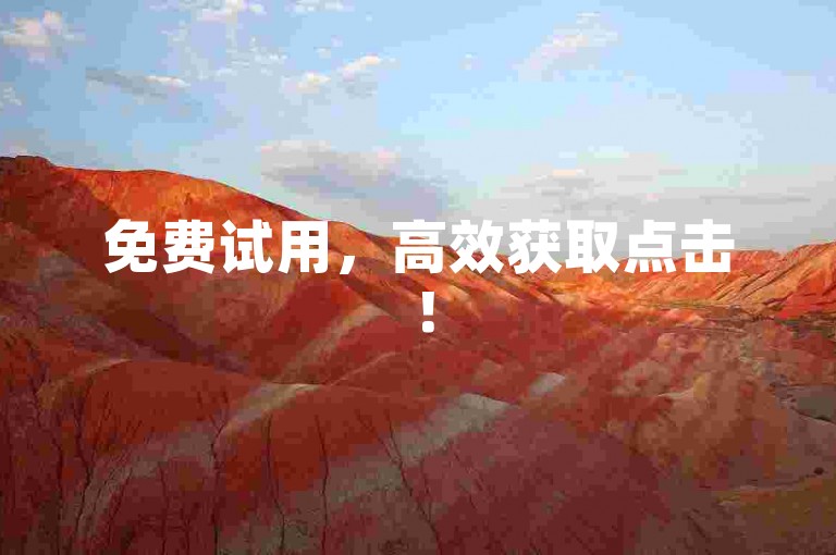 免费试用，高效获取点击！