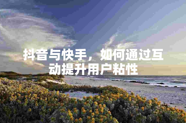 抖音与快手，如何通过互动提升用户粘性