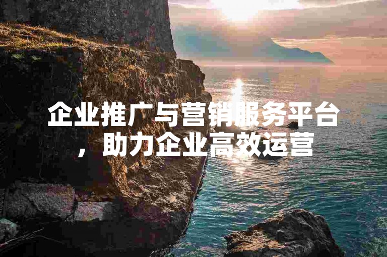 企业推广与营销服务平台，助力企业高效运营