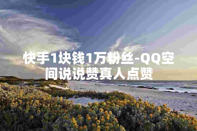 快手1块钱1万粉丝-QQ空间说说赞真人点赞