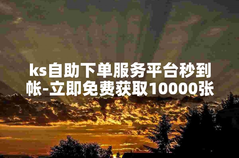 ks自助下单服务平台秒到帐-立即免费获取10000张名片平台