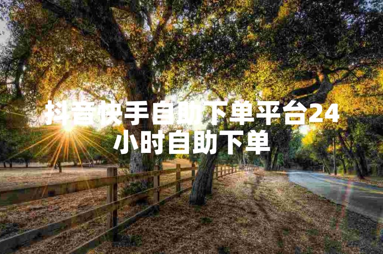 抖音快手自助下单平台24小时自助下单