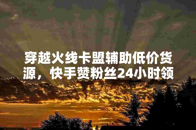 穿越火线卡盟辅助低价货源，快手赞粉丝24小时领取，独家揭秘再战！资源隐藏，助力快速获取！