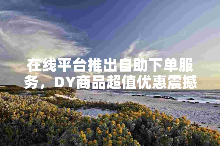 在线平台推出自助下单服务，DY商品超值优惠震撼市场-