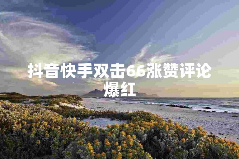 抖音快手双击66涨赞评论爆红