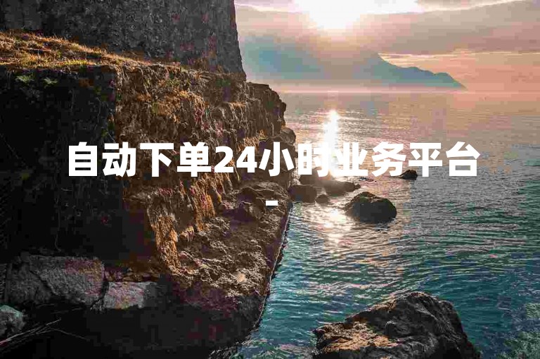 自动下单24小时业务平台-