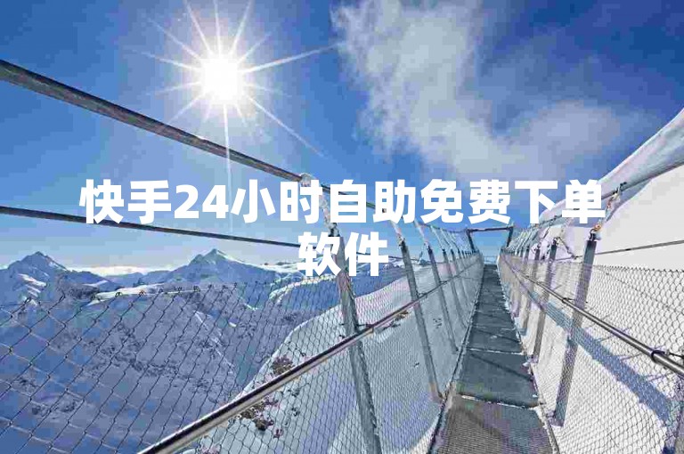 快手24小时自助免费下单软件