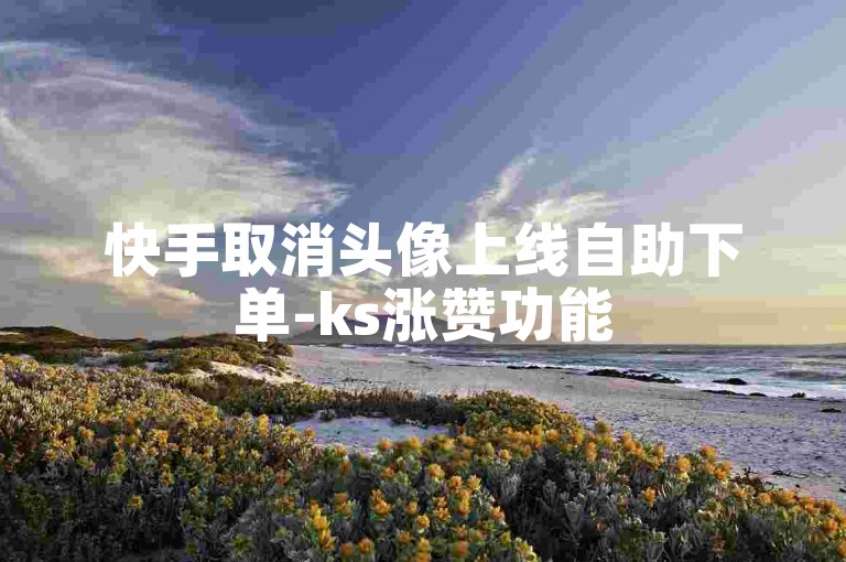 快手取消头像上线自助下单-ks涨赞功能