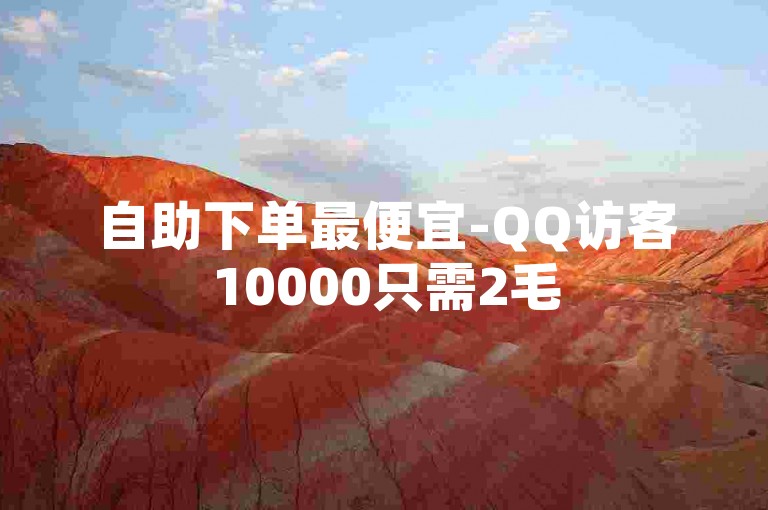 自助下单最便宜-QQ访客10000只需2毛
