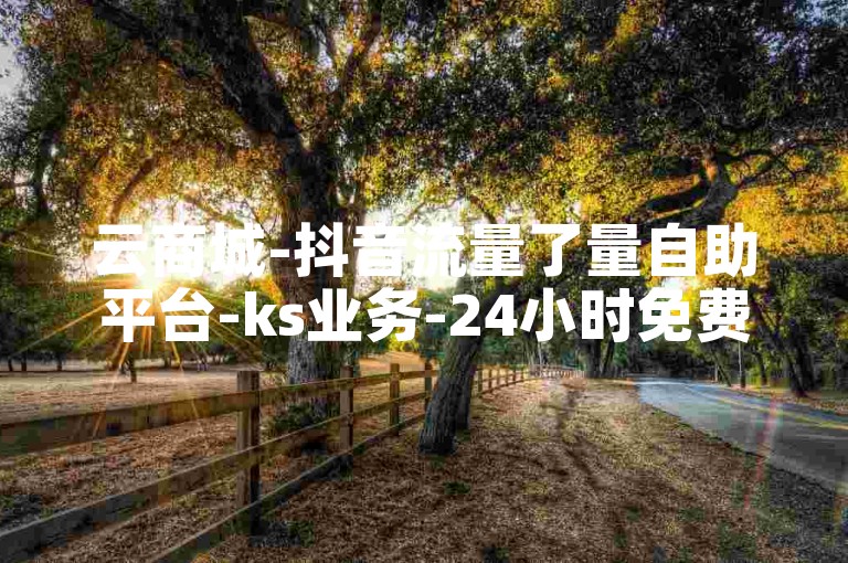 云商城-抖音流量了量自助平台-ks业务-24小时免费下单平台