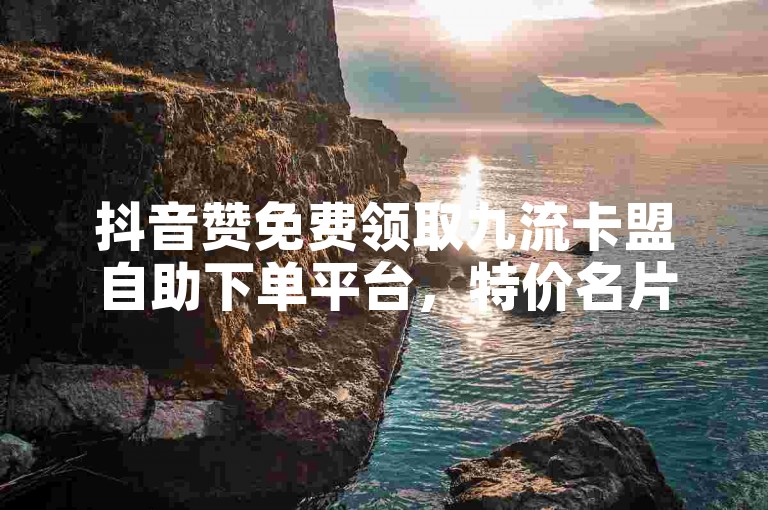 抖音赞免费领取九流卡盟自助下单平台，特价名片赞0.1元起