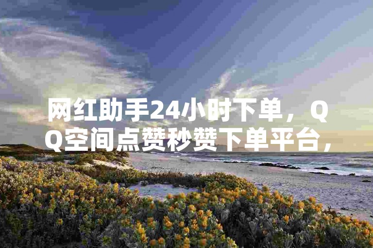 网红助手24小时下单，QQ空间点赞秒赞下单平台，超级会员低价购买，抖音引流的短话术。