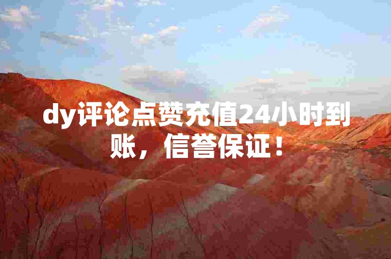 dy评论点赞充值24小时到账，信誉保证！