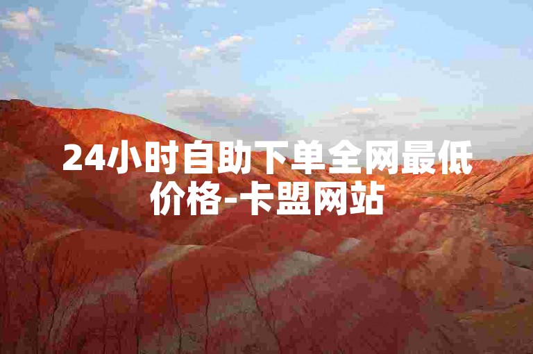 24小时自助下单全网最低价格-卡盟网站