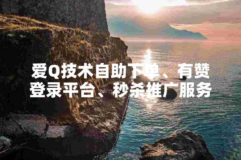 爱Q技术自助下单、有赞登录平台、秒杀推广服务