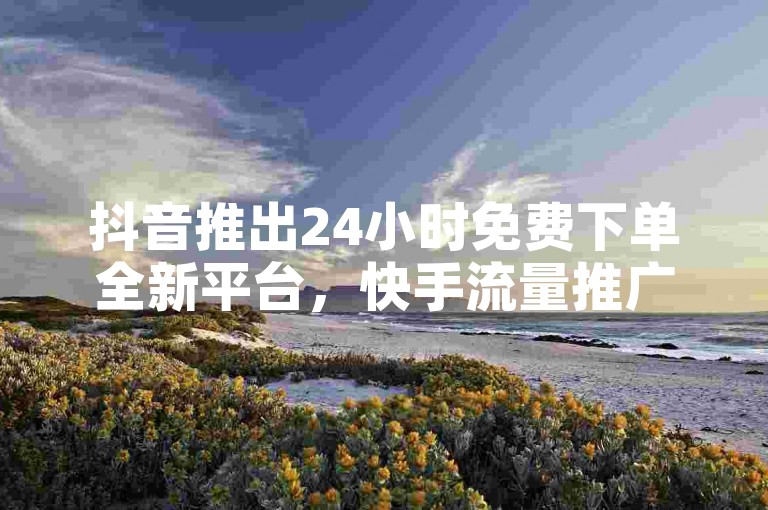 抖音推出24小时免费下单全新平台，快手流量推广无界