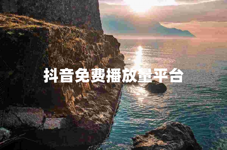 抖音免费播放量平台