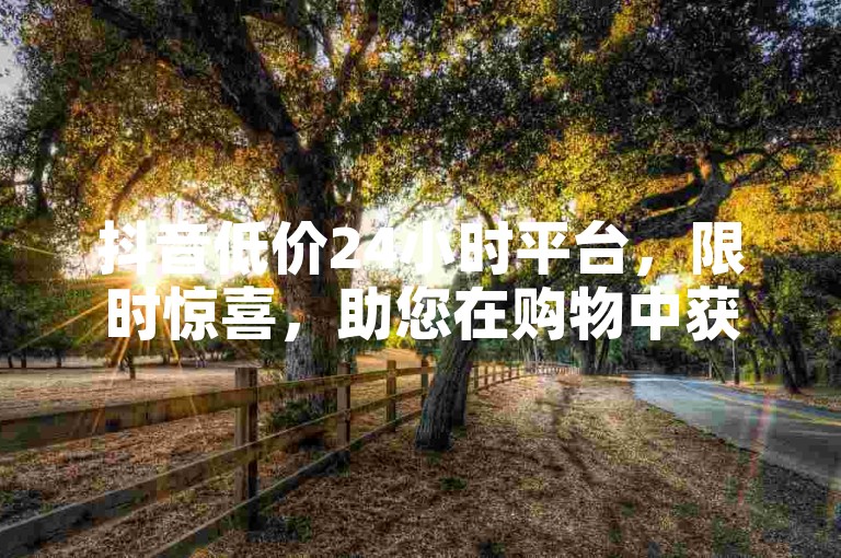 抖音低价24小时平台，限时惊喜，助您在购物中获得更多优惠和选择！抖音粉丝业务套餐-ks助力平台独家揭秘再战✨✨✨✨✨✨✨