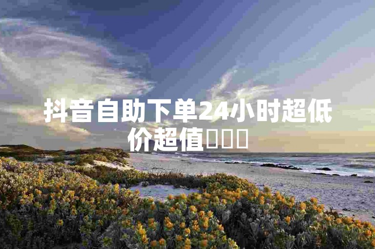 抖音自助下单24小时超低价超值✨✨✨