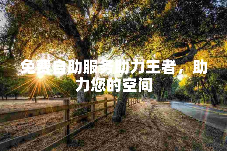 免费自助服务助力王者，助力您的空间