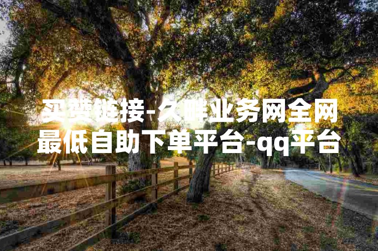 买赞链接-久畔业务网全网最低自助下单平台-qq平台业务自助下单-🚀🌟✨🚀🌟✨