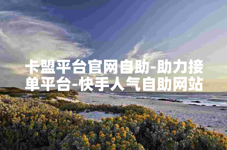 卡盟平台官网自助-助力接单平台-快手人气自助网站-dou自助平台-✨