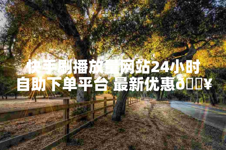 快手刷播放量网站24小时自助下单平台 最新优惠🔥