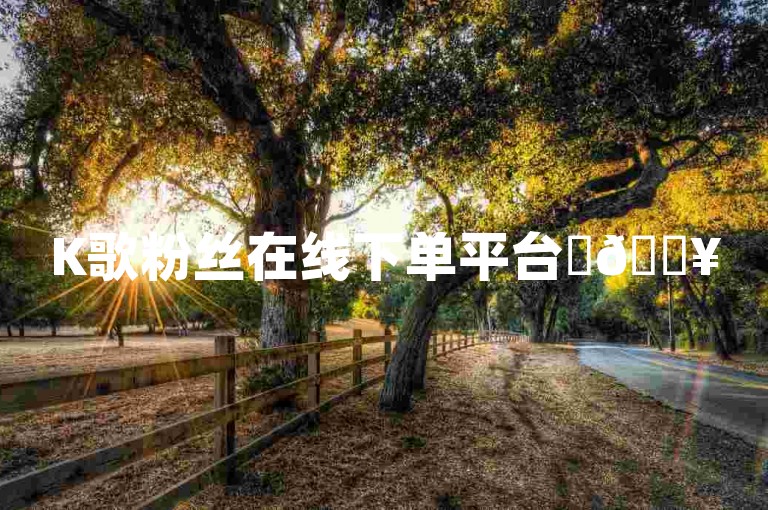 K歌粉丝在线下单平台✨🔥