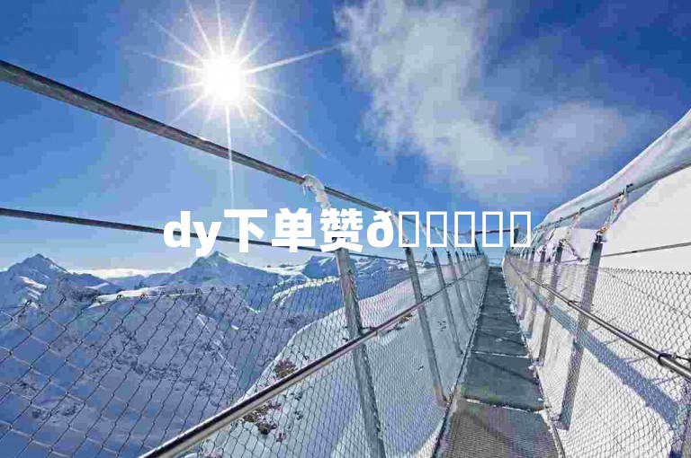 dy下单赞😊✨✨
