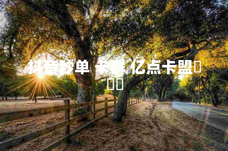 抖音秒单 卡群 亿点卡盟✨✨✨