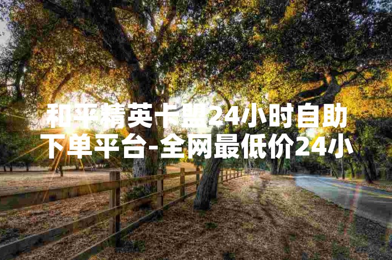 和平精英卡盟24小时自助下单平台-全网最低价24小时自助下单平台老马✨✨
